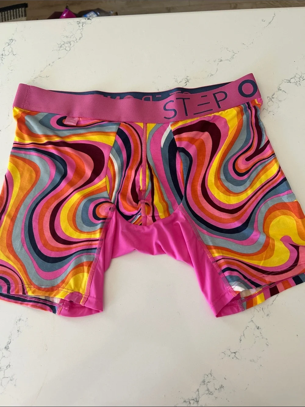 STEP ONE 3D Comfort Pouch - Boxer Brief, Large, Trippy, NWT